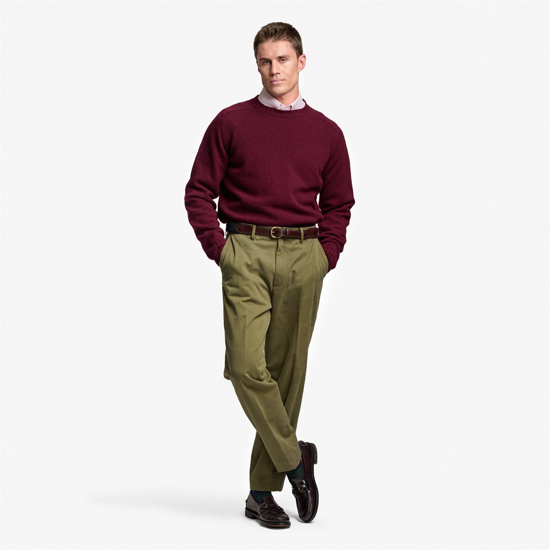 Red Unisex Knitwear Jumper in Premium Wool main