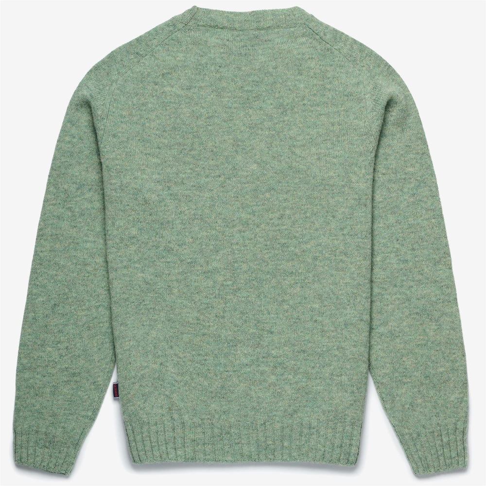 Sage green Unisex Wool Knitwear Jumper for Leisure 02