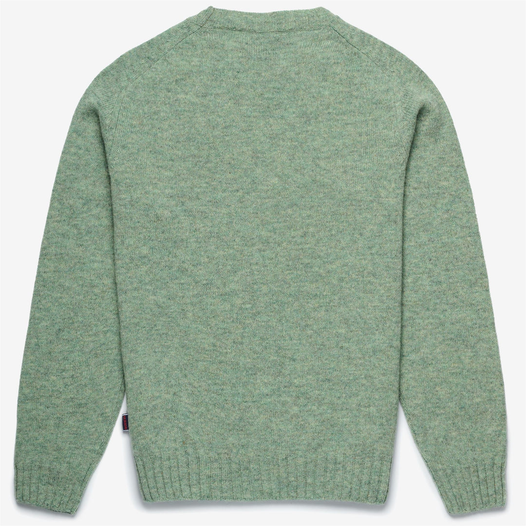 Pull en laine unisexe vert sauge pour les loisirs main