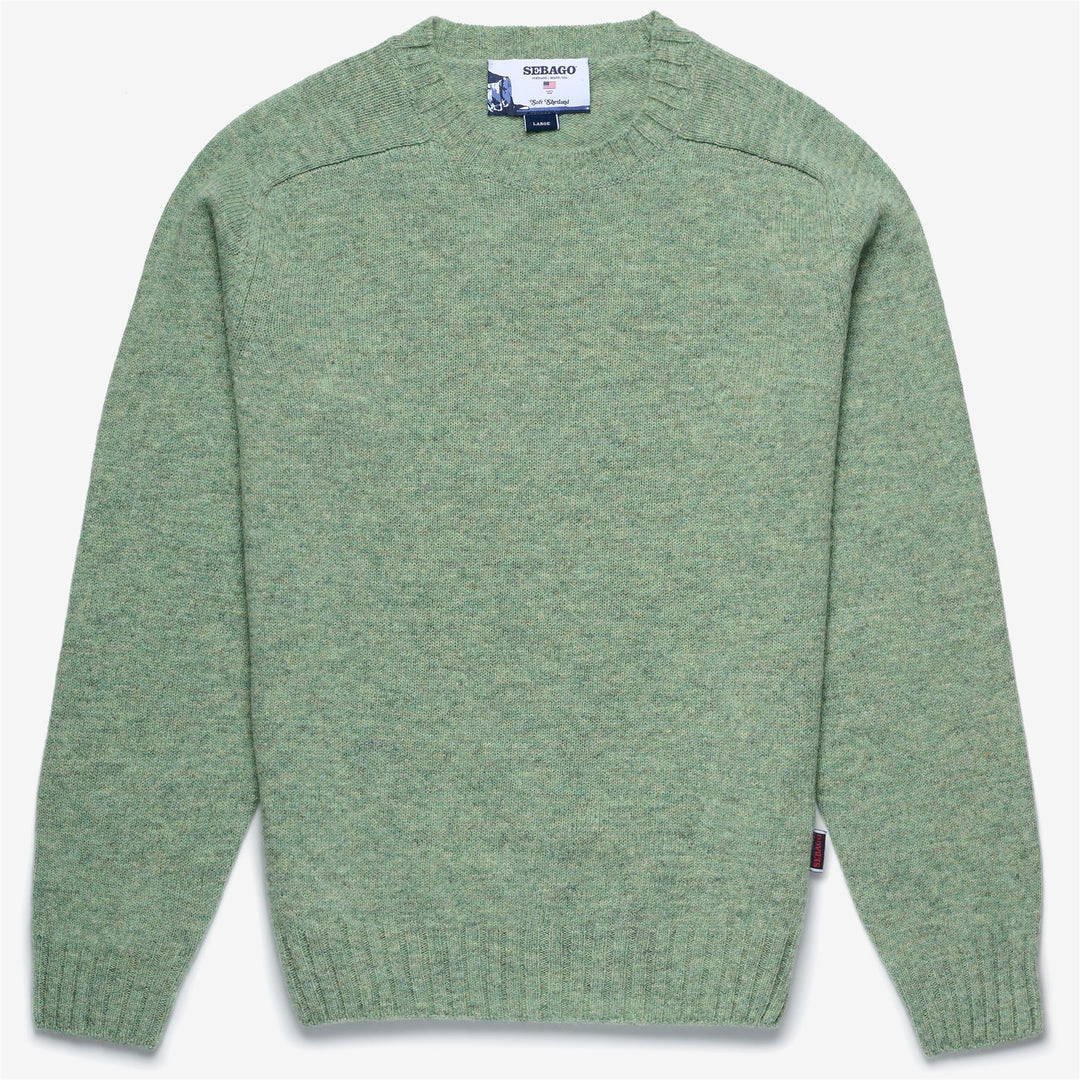 Sage green Unisex Wool Knitwear Jumper for Leisure 01