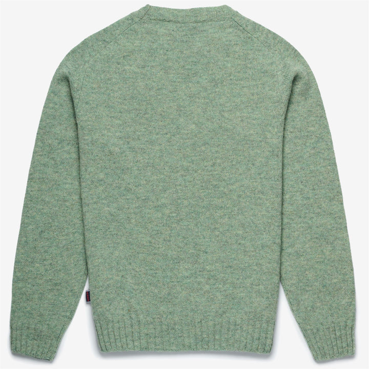 Sage green Unisex Wool Knitwear Jumper for Leisure 2