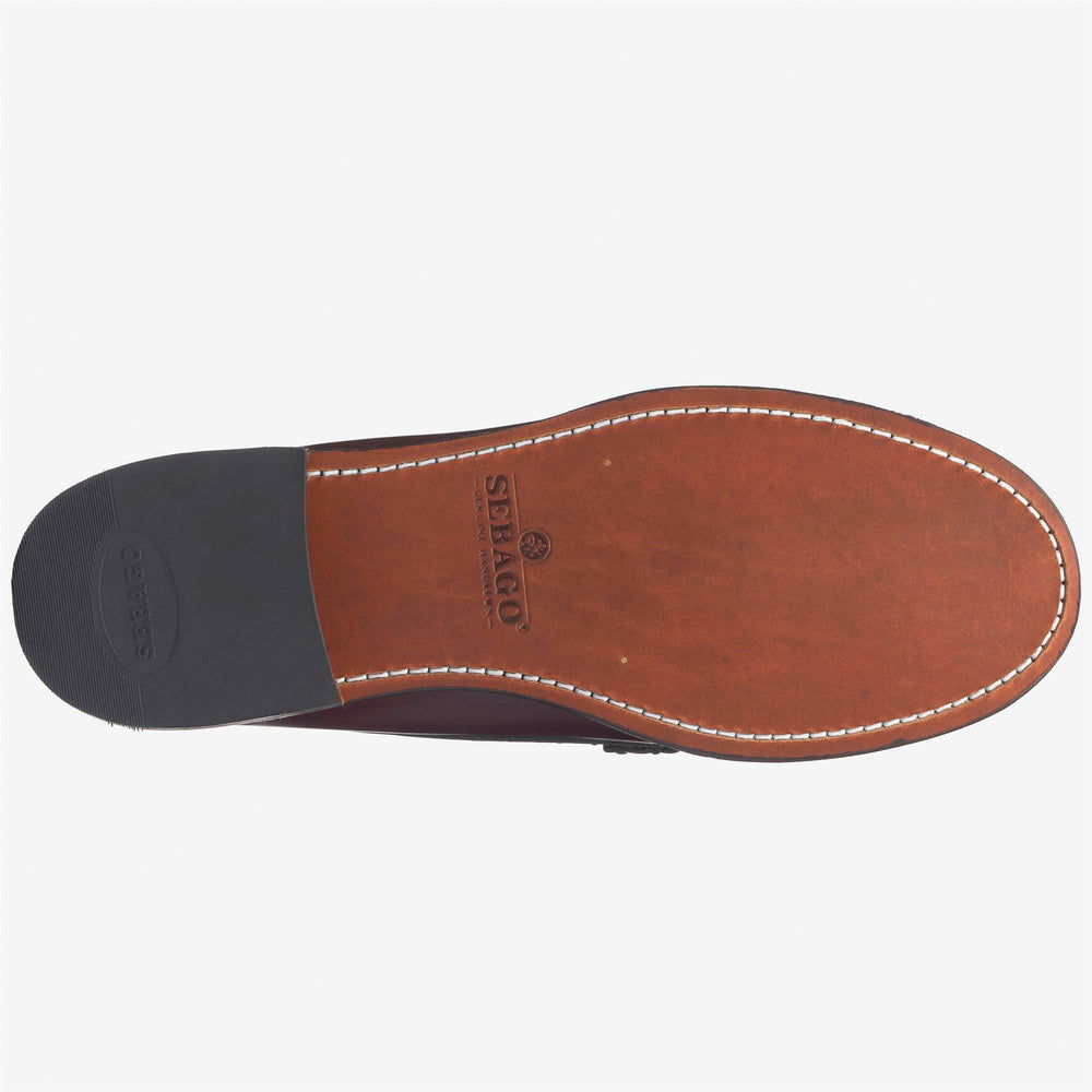 Dark Brown Men's Leather Moccasins with Padded Collar 02