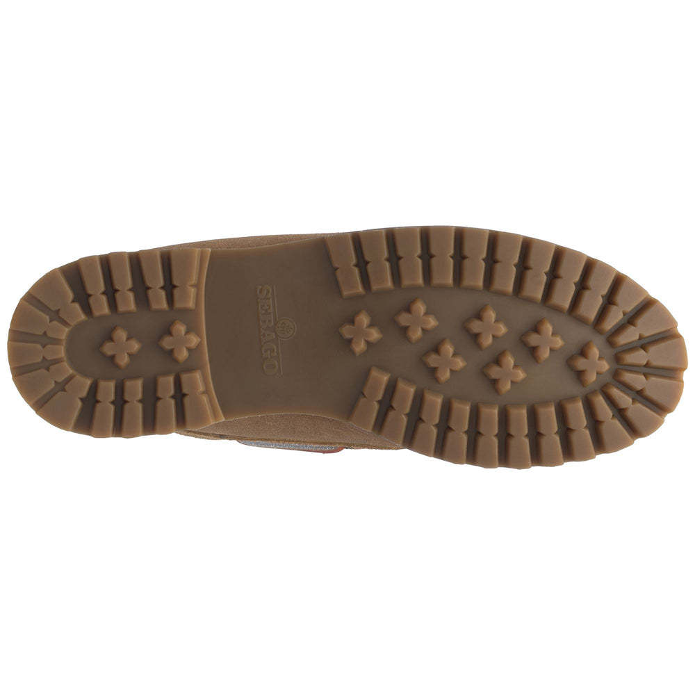 Beige Men's Suede Moccasins with Honey Gum Soles 02