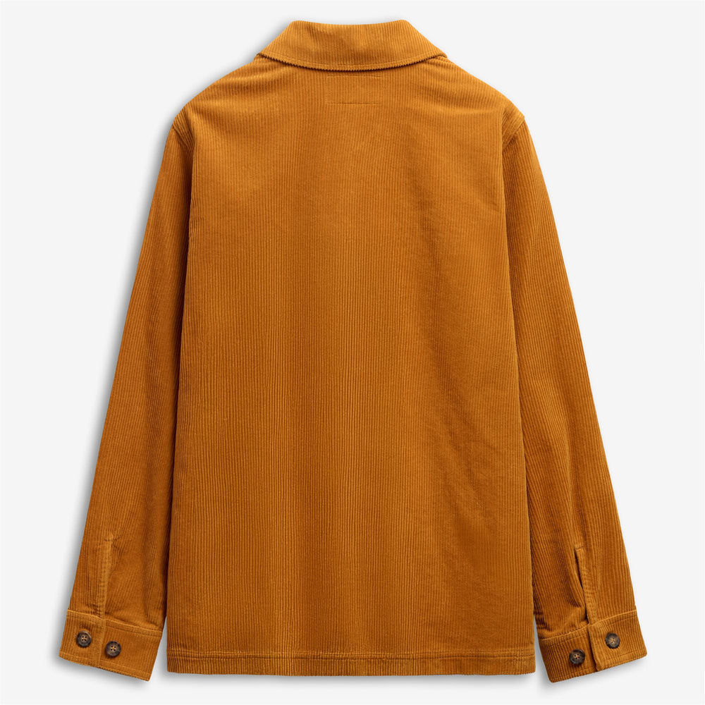 Yellow tan Unisex Corduroy Work Jacket with Pockets 02