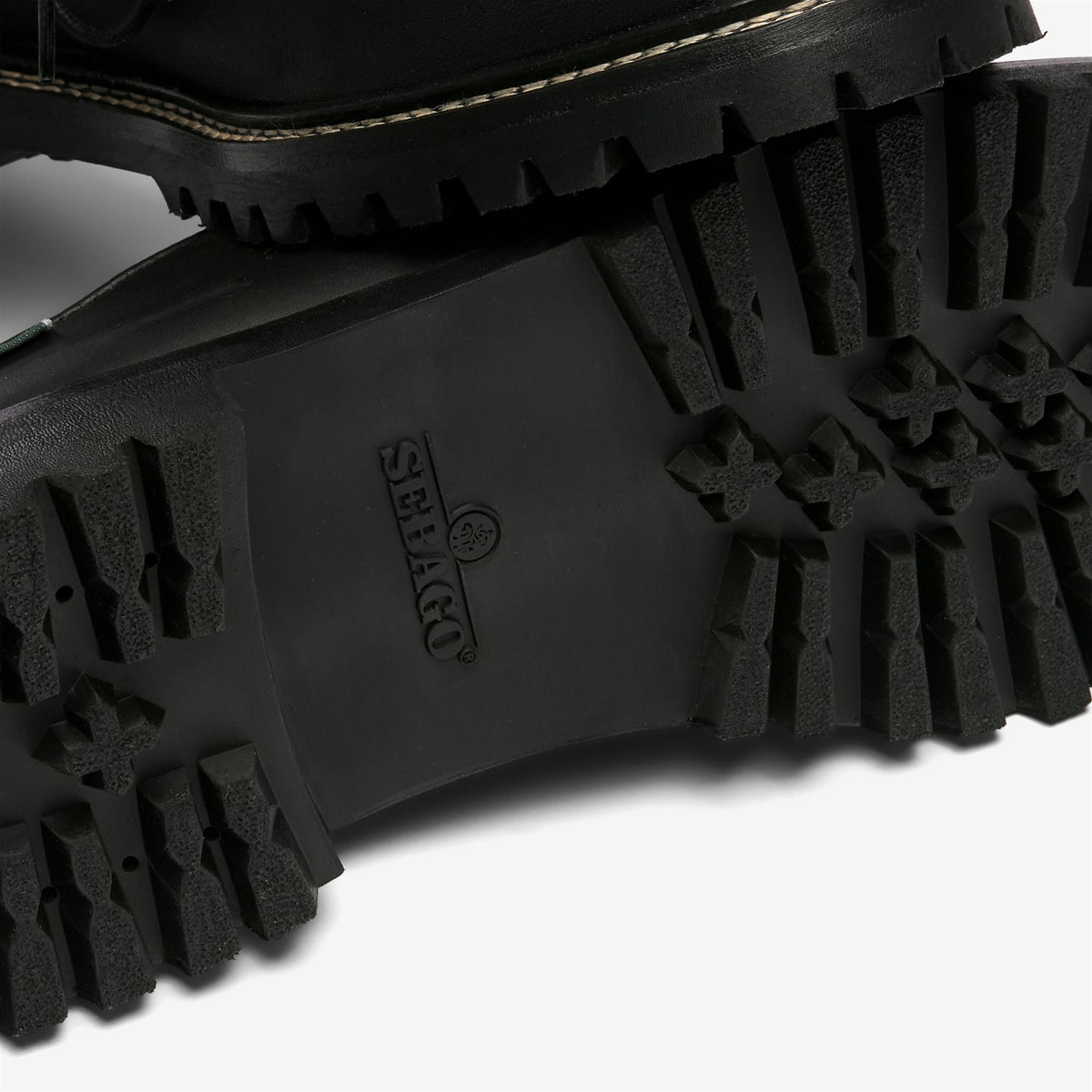 Black Men's Leather Boat Shoe