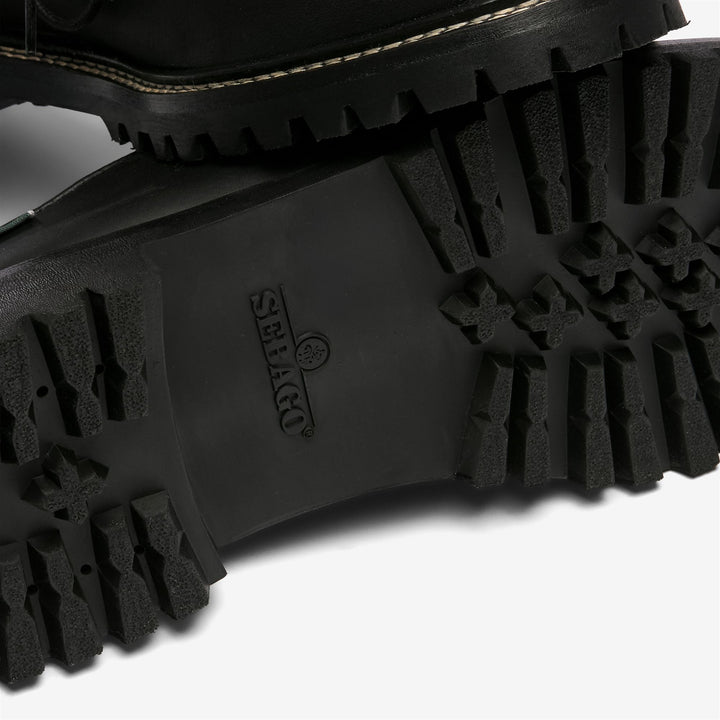 Schwarze Herren-Ledermokassins „Docksides“ mit handgenähten Details 5