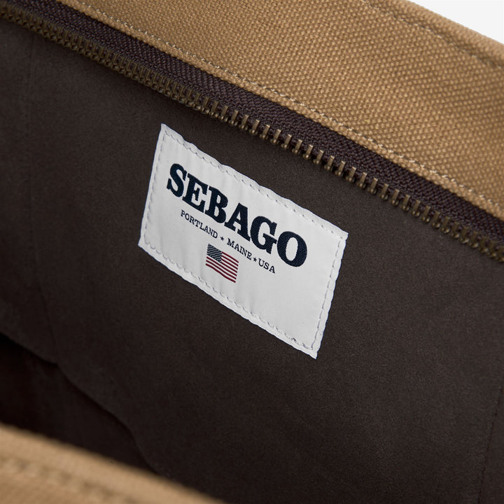 Sac fourre-tout unisexe en toile beige et jaune pour les loisirs 3