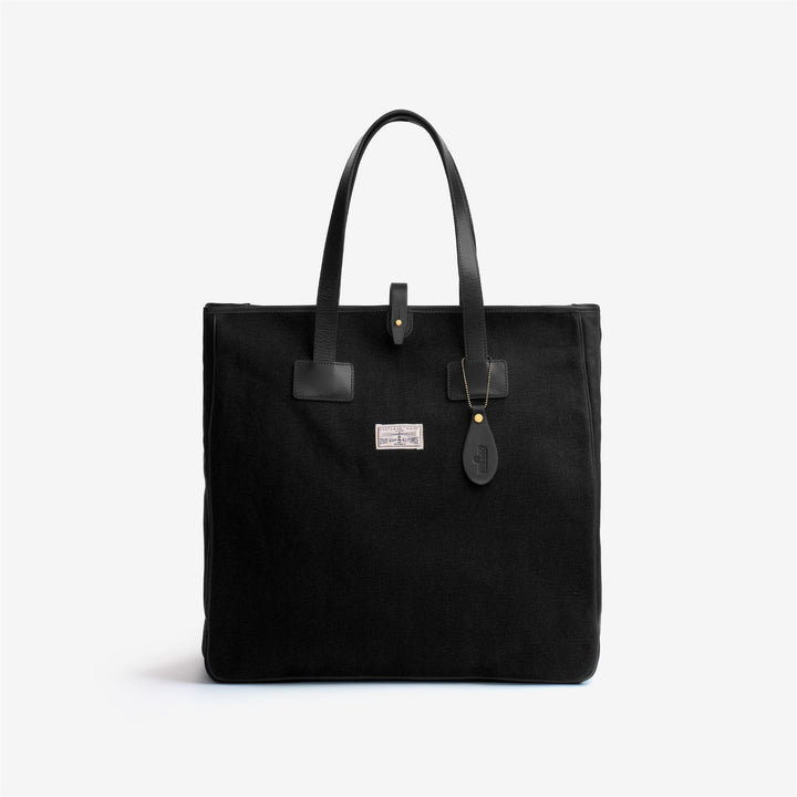 Black Unisex Cotton Tote Bag for Leisure 1