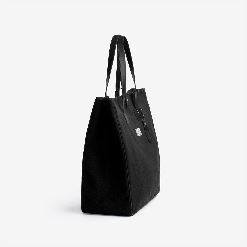 Black Unisex Cotton Tote Bag for Leisure 02