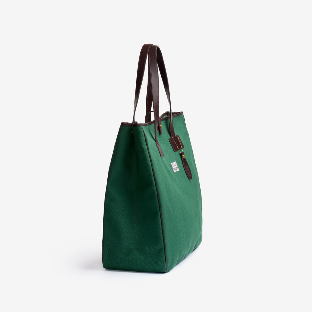 Sac fourre-tout unisexe vert pour les loisirs avec détails en cuir 02
