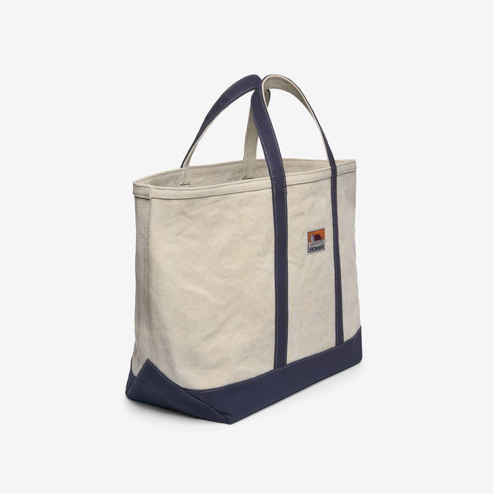 White Unisex Tote Bag for Leisure with Contrasting Base 2