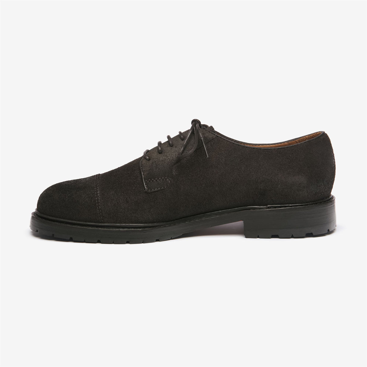 Brown Men's Suede Lace-Up Business Shoe