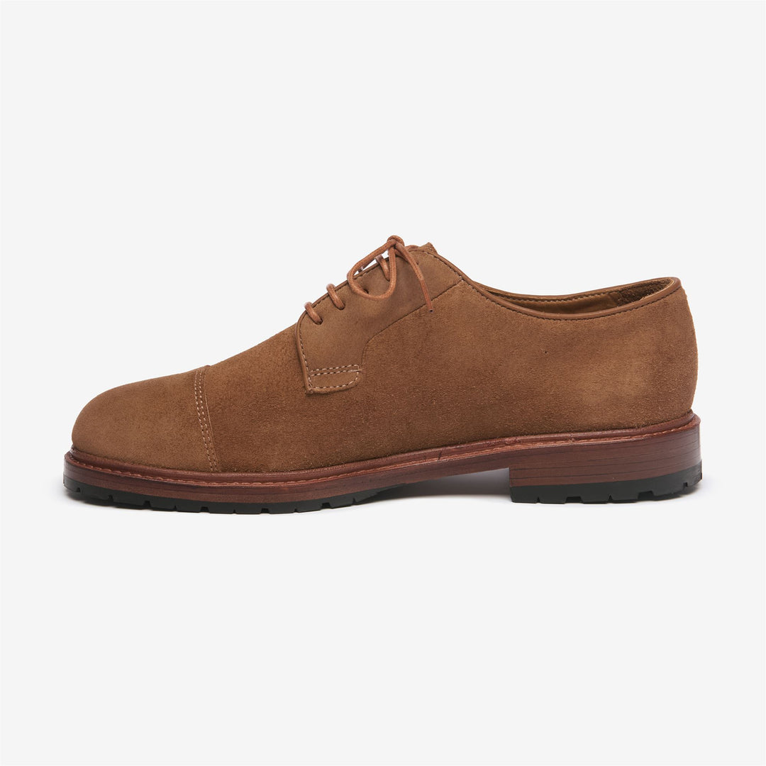 Zapatos de hombre de ante marrón de corte bajo con cordones, con buen agarre y flexibilidad. main