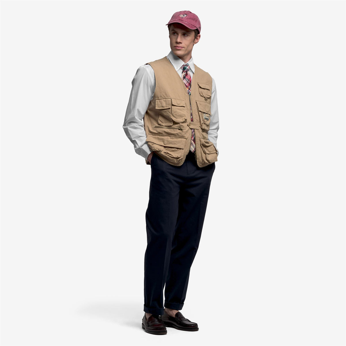 Jackets_UNISEX_Downeaster_Vest_Beige Starfish - Commercial 4