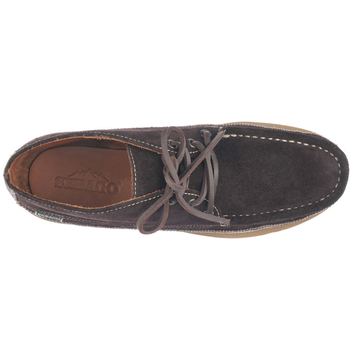 Dark Brown Men's Suede Mid Cut Moc Boots for Leisure 4