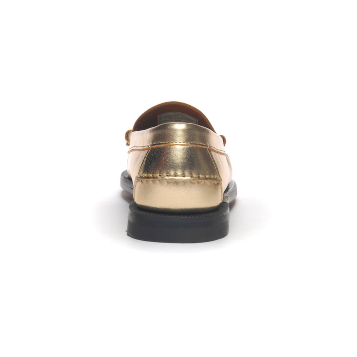 Mocassins d'affaires pour femmes, couleur or et orange, avec semelle extérieure en cuir 5