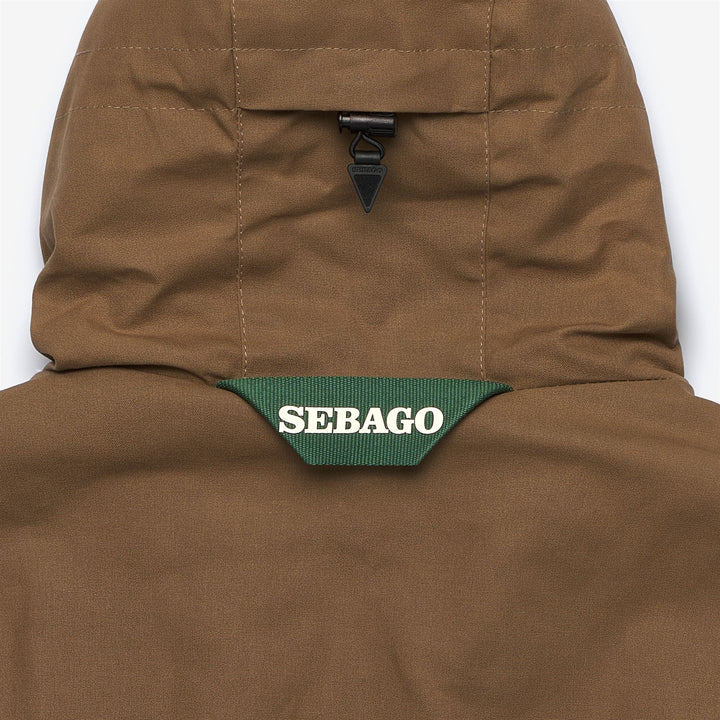Beige Brown Unisex 3/4 Length Wool Leisure Jacket 3