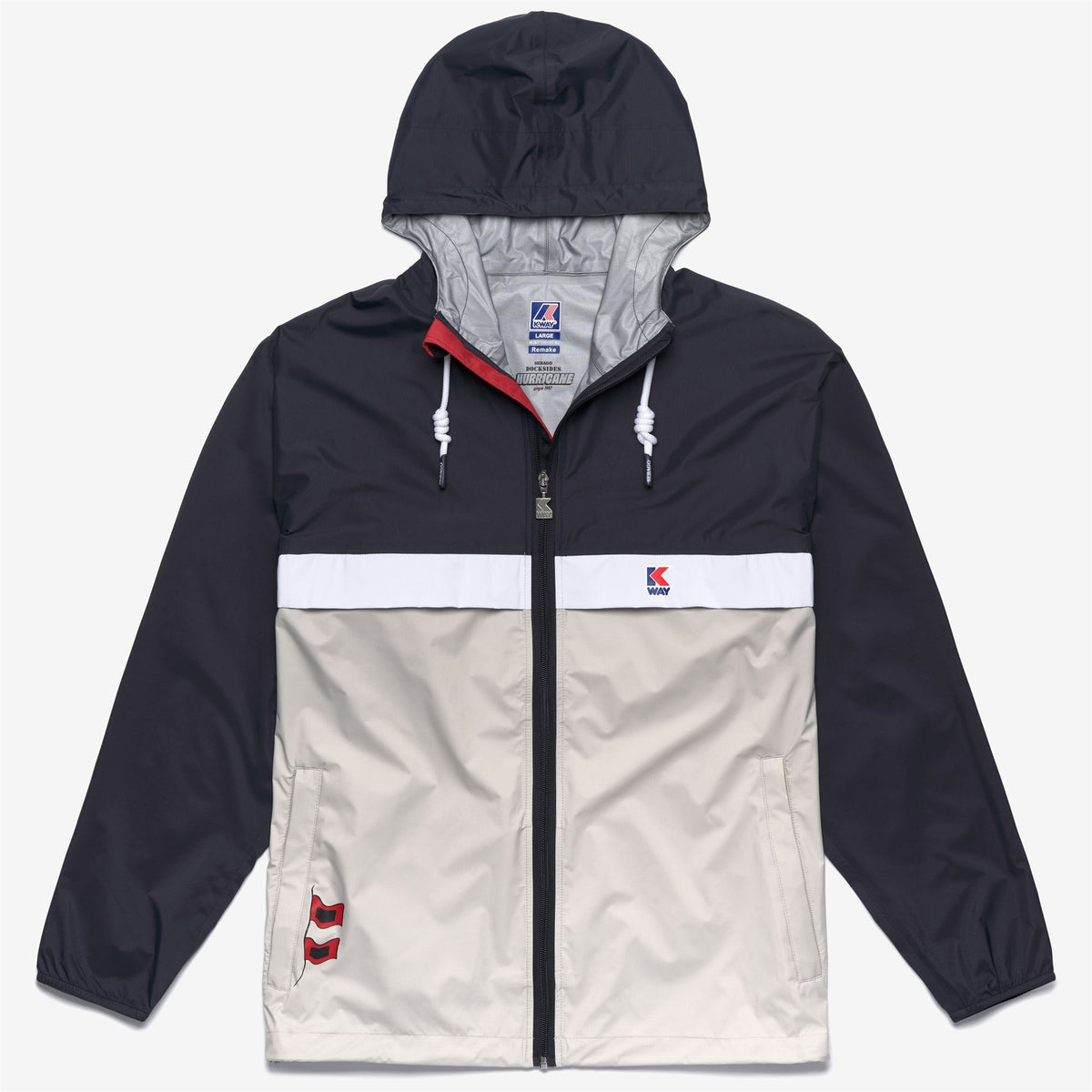 Blue Unisex Waterproof Packable Jacket