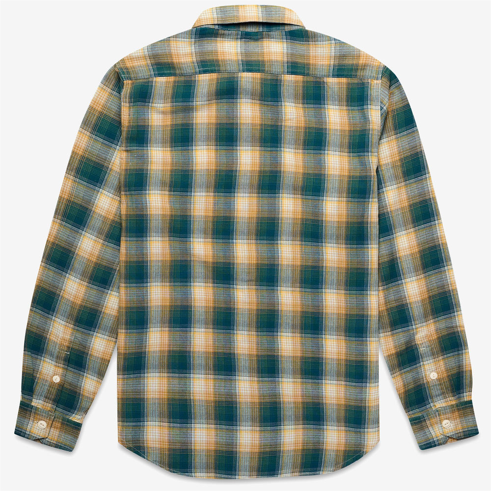 Blue green Unisex Checked Cotton Overshirt 02