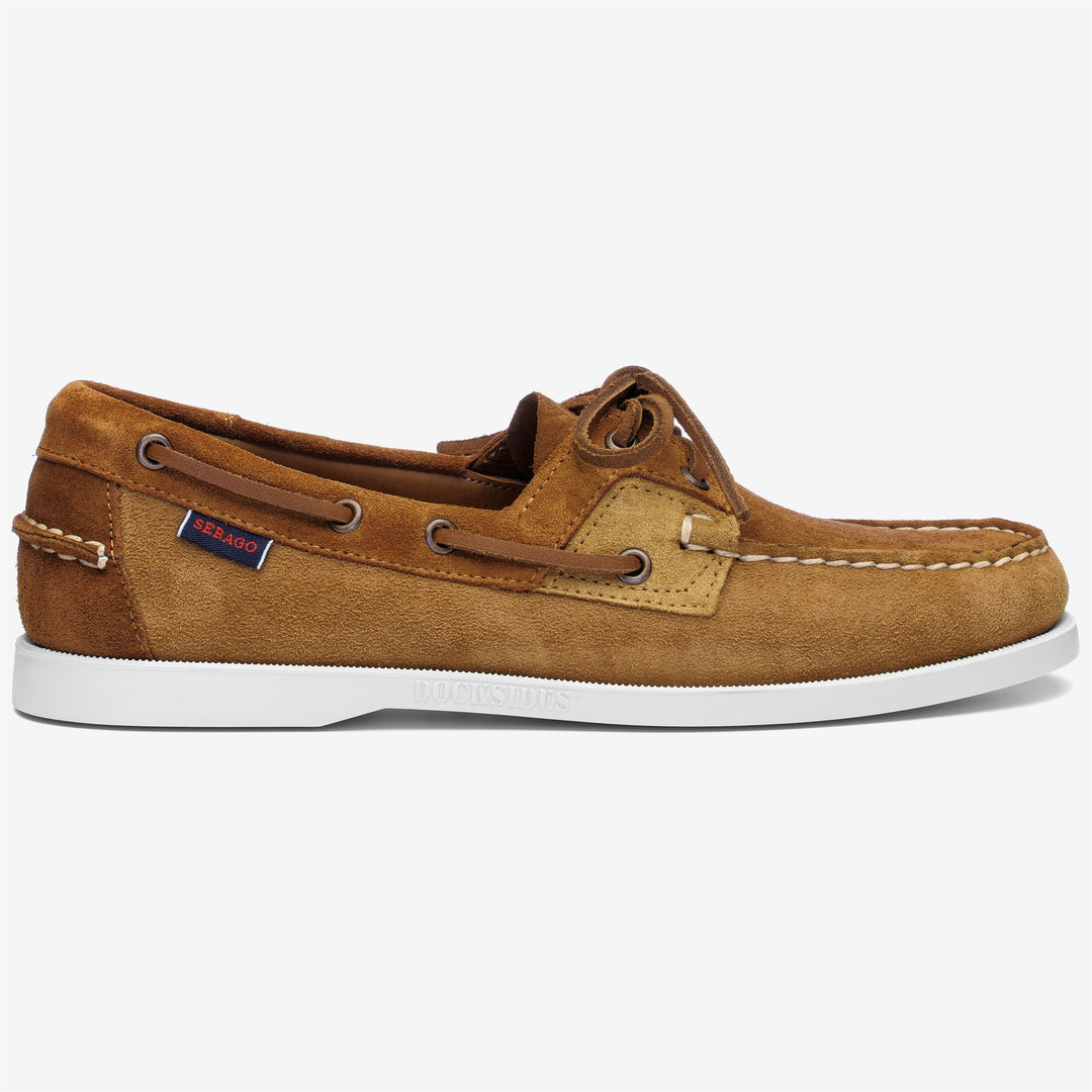 Cognac Orange Herren Nautische Mokassin Bootsschuhe 01