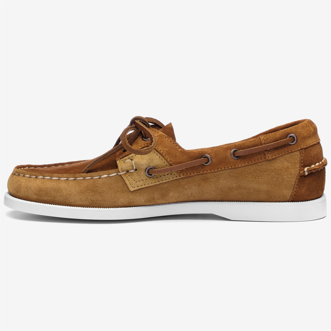 Cognac Orange Herren Nautische Mokassin Bootsschuhe main