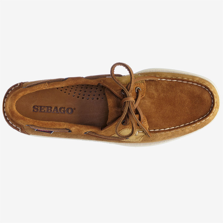Cognac Orange Herren Nautische Mokassin Bootsschuhe 4