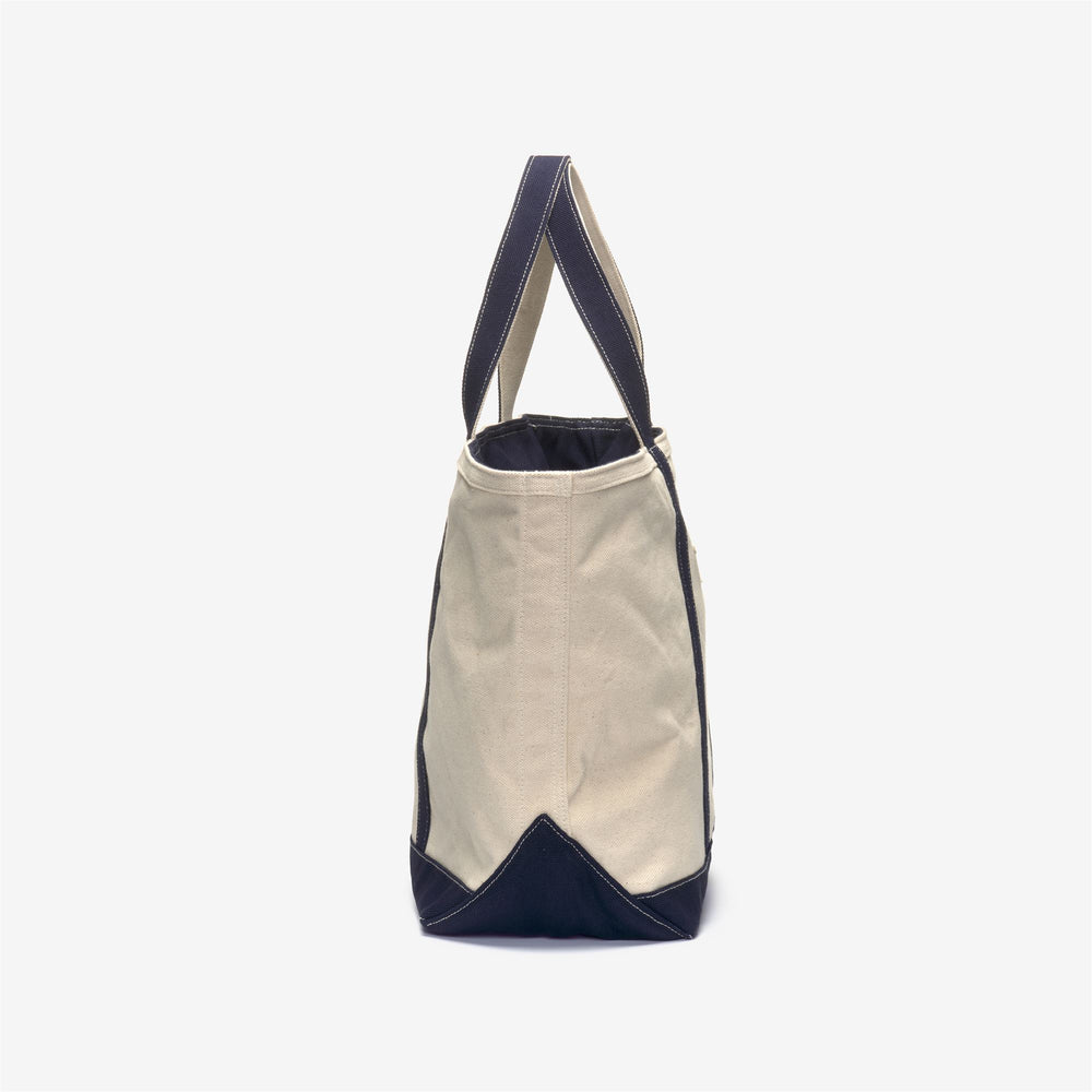 Borsa Tote Unisex da Vela Blu Navy con Design in Cotone Canvas 02