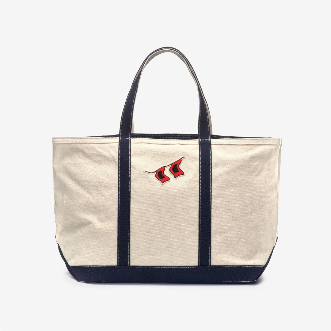 PORTER HURRICANE Bags TOTE BAG Unisex OFF WHITE-BLUE NAVY No age breakdown M Off White-blue Navy