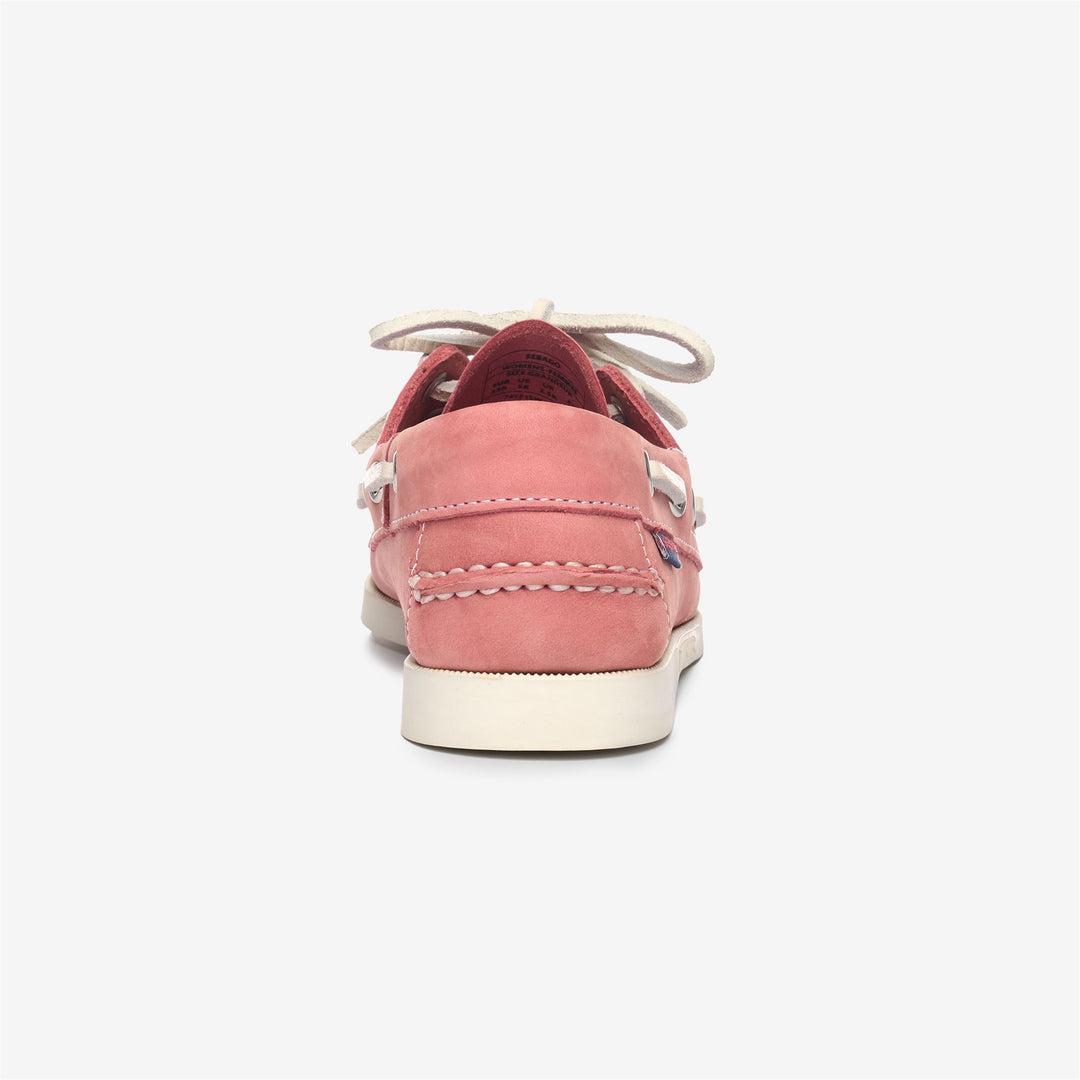 Pink red Women's Nubuck Moccasin Boat Shoes main