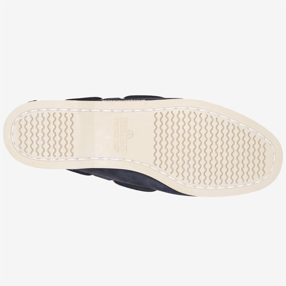 Mocasines náuticos Docksides de nobuk azul hechos a mano para mujer 02