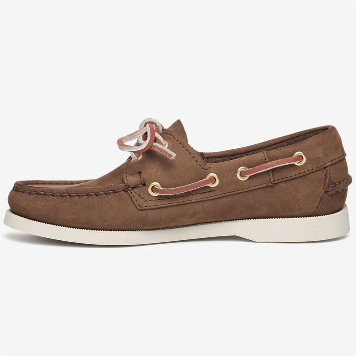 Brown Women's Handcrafted Nubuck Docksides Moccasin Shoes 3