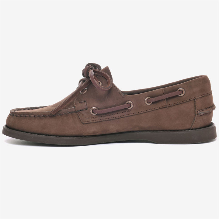 DOCKSIDES PORTLAND NUBUCK WOMAN - Docksides - Mocassin - Woman - TOTAL BROWN CHOCOLATE 3