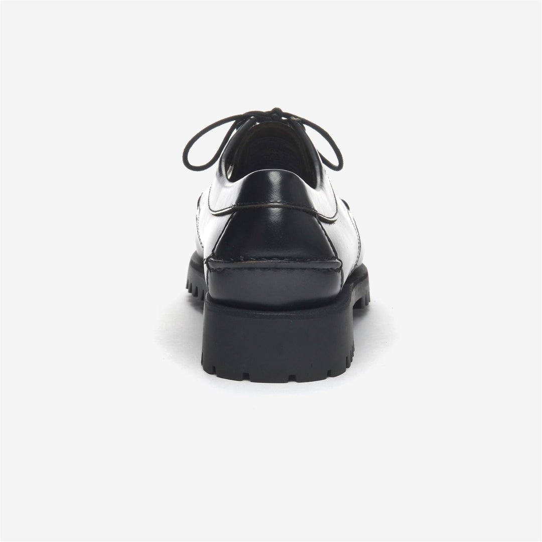 Mocassins en cuir noir et blanc pour femme, pour les loisirs main