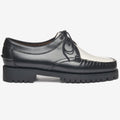 Moc_WOMAN_JAMES LUG WOMAN_Moccasin_Black-White - Black - White - Commercial 1