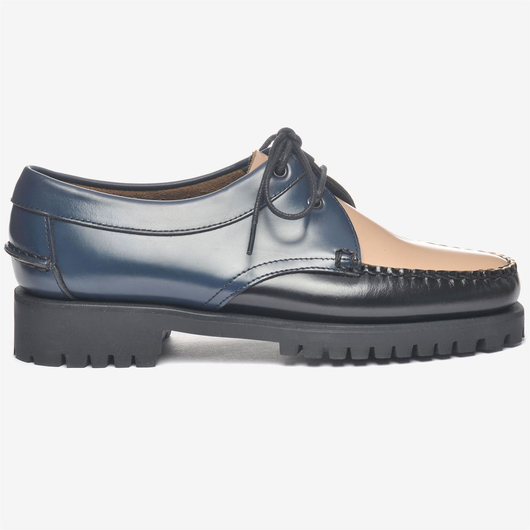 Brilliant Blue Women's Leather Moccasin Footwear for Leisure main