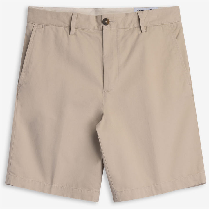 Short chino beige pour homme avec détails sur mesure 1