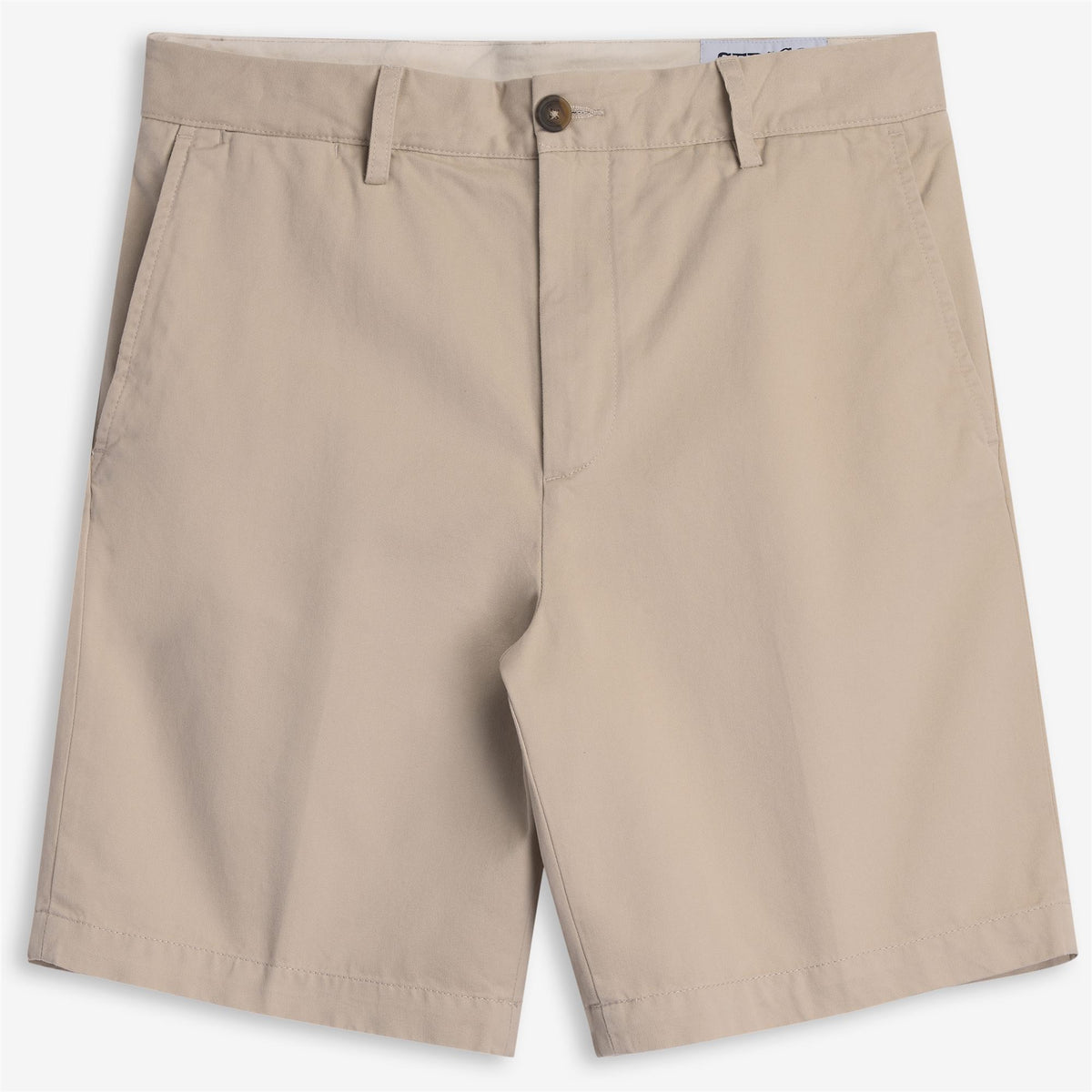 Beige Men's Cotton Gabardine Chino Short