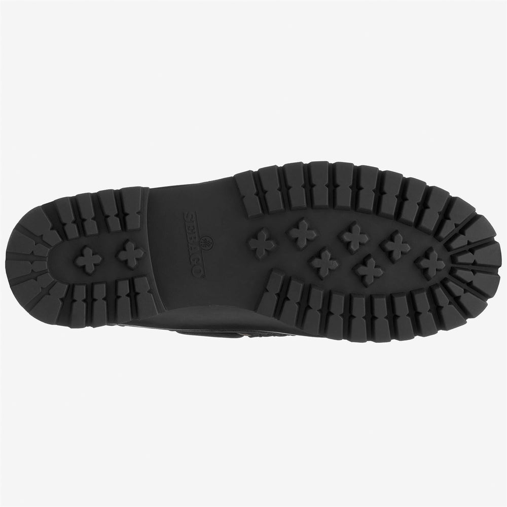 Mocassins noirs en cuir à semelles en caoutchouc pour homme 02