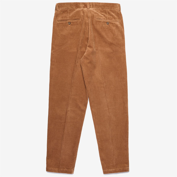 Robe chino marron en velours côtelé pour homme, coupe ajustée 2