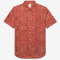 Shirts_UNISEX_DUCKTRAPRIVER_Button Down_Pink-Dk Red Fancy - Commercial 1