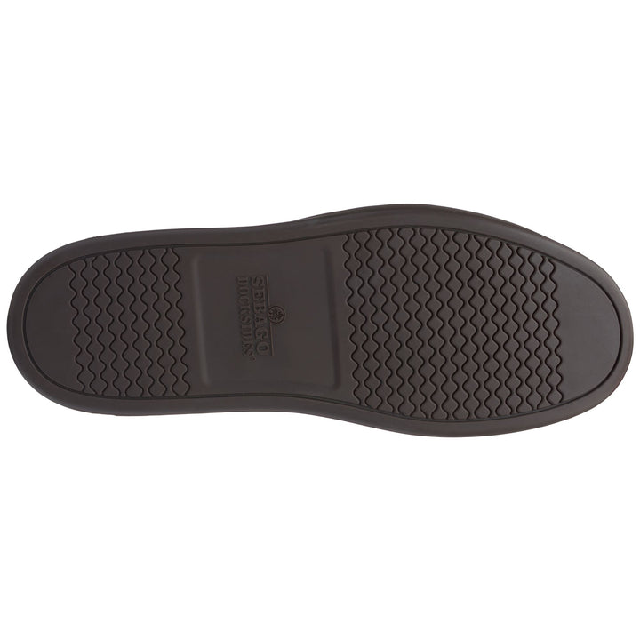 Mocasines de ante marrón oscuro de corte medio para hombre con suela de goma 2