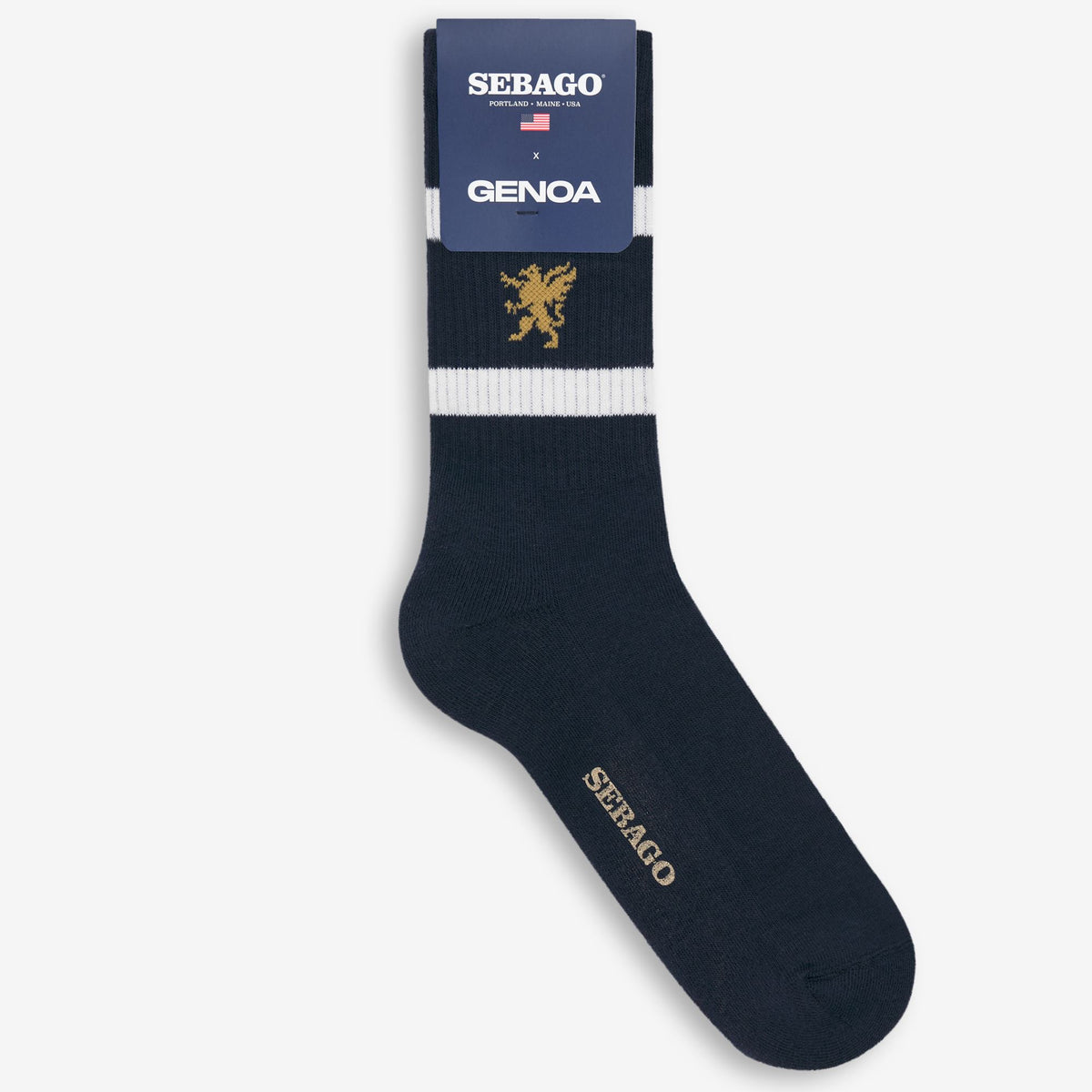 Blue Women's Cotton Blend Sock