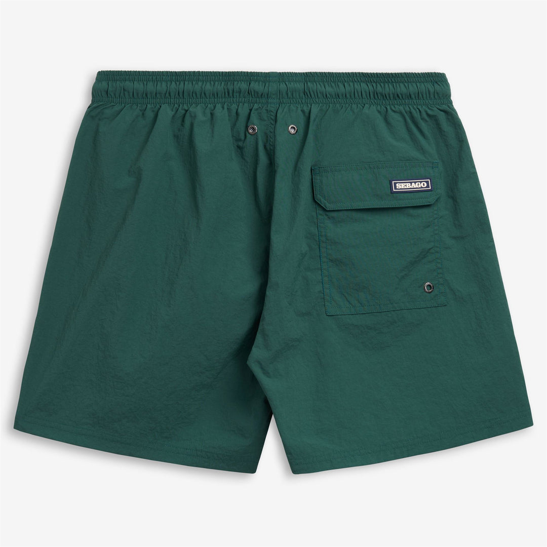 Green Men's Yachting Swimming Trunks with Quick-Dry Fabric main