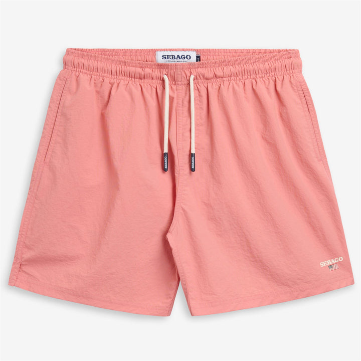 Red Men's Yachting Swim Trunks with Quick-Dry Fabric 1
