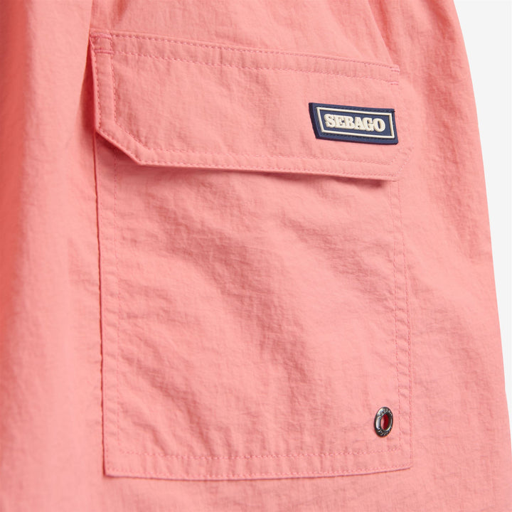 Red Men's Yachting Swim Trunks with Quick-Dry Fabric 3