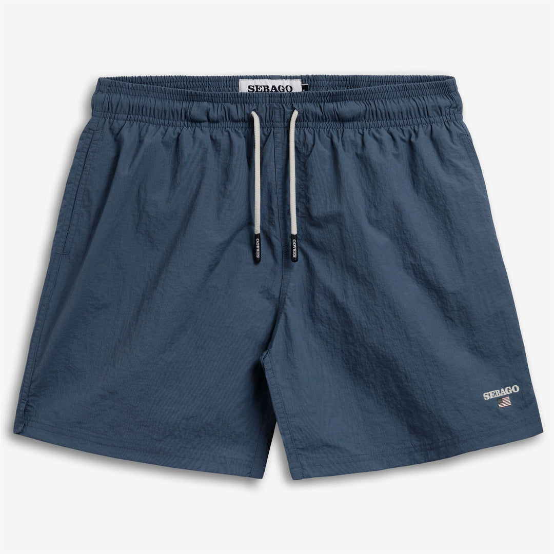 Short de bain de yacht à séchage rapide pour homme, bleu, avec poches 01