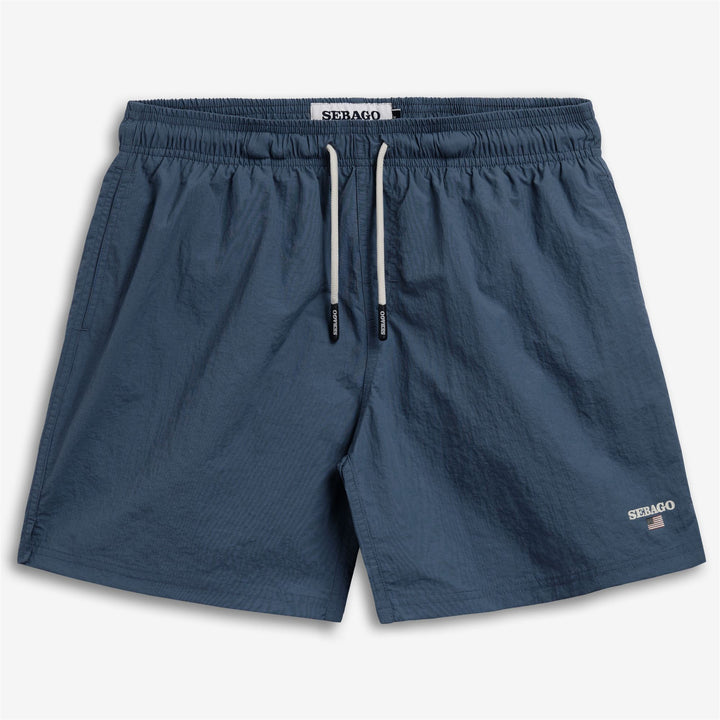 Blue Men's Quick-Dry Yachting Swim Trunks with Pockets 1