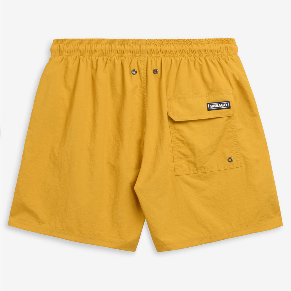 Senfgelbe Herren-Badehose für Yachtsport aus schnelltrocknendem Material 02