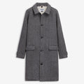 Jackets_Unisex_BINGHAM HERRINGBONE_Coat_LT Grey-DK Grey - Commercial 1