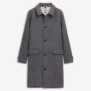 BINGHAM HERRINGBONE - Jackets - Coat - Unisex - LT Grey-DK Grey